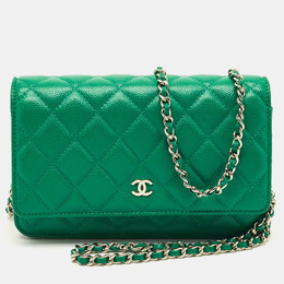 Chanel: Зелёный кошелёк 
