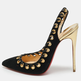 Christian Louboutin: Чёрные сандалии 
