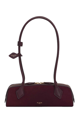 ALAiA: Бордовая сумка 