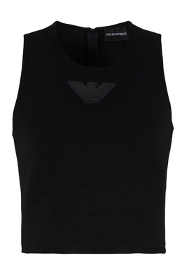 EMPORIO ARMANI: Чёрный топ 