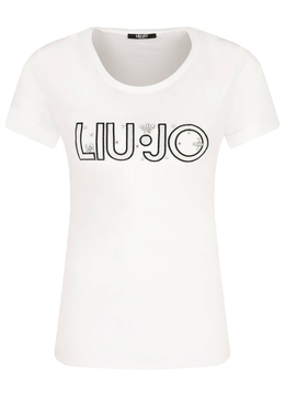 LIU JO: Белая футболка 