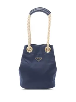 Prada Pre-Owned: Голубая сумка 