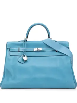 Hermès Pre-Owned: Голубая дорожная сумка 