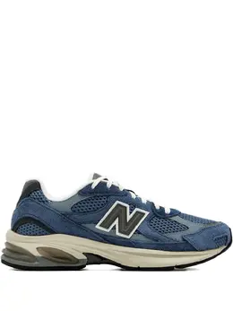 New Balance: Голубые кроссовки 