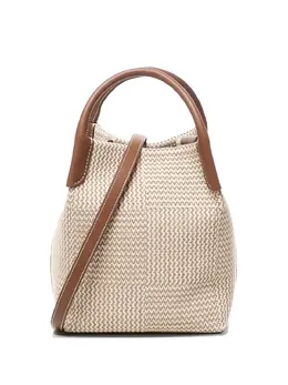 Loro Piana: Бежевая сумка-шоппер 