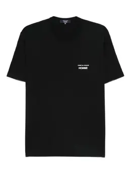 Comme des Garçons Homme Plus: Чёрная футболка 