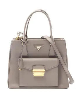 Prada Pre-Owned: Серая сумка 