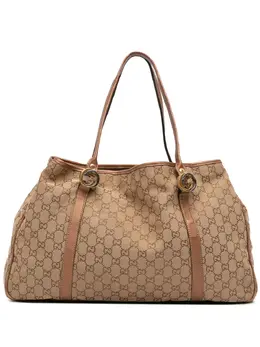 Gucci Pre-Owned: Коричневая сумка-шоппер 