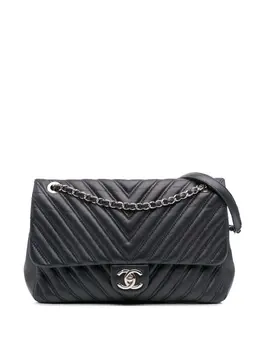 CHANEL Pre-Owned: Голубая сумка 
