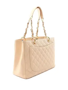 CHANEL Pre-Owned: Коричневая сумка-шоппер 