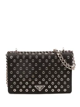 Prada Pre-Owned: Чёрная сумка через плечо 