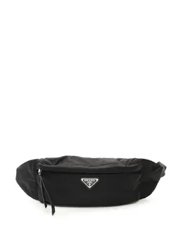 Prada Pre-Owned: Чёрная поясная сумка 