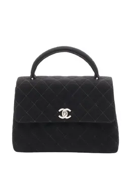 CHANEL Pre-Owned: Чёрная сумка на руку 