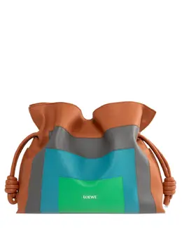 LOEWE: Коричневая сумка через плечо  Flamenco