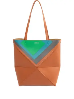 LOEWE: Коричневая сумка-шоппер  Puzzle