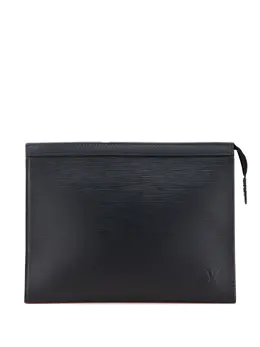 Louis Vuitton Pre-Owned: Чёрный клатч 