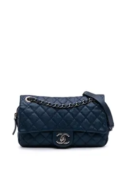 CHANEL Pre-Owned: Голубая сумка 