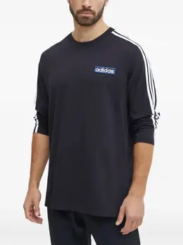 adidas: Чёрная футболка 