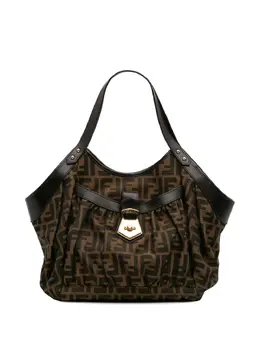 Fendi Pre-Owned: Коричневая сумка-шоппер 