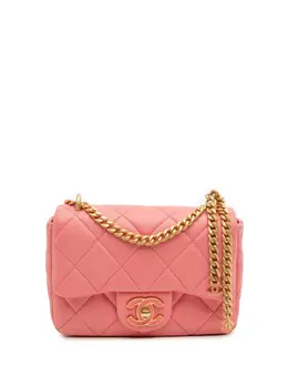 CHANEL Pre-Owned: Розовая сумка через плечо 
