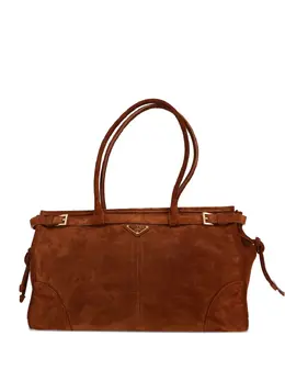 Prada Pre-Owned: Коричневая сумка 