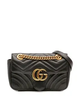 Gucci Pre-Owned: Чёрная сумка через плечо 