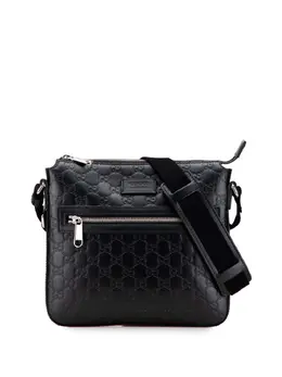 Gucci Pre-Owned: Чёрная сумка через плечо 