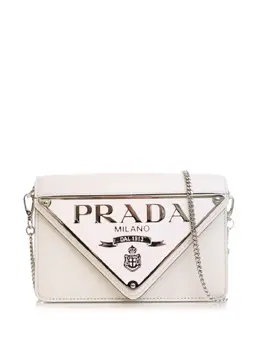 Prada Pre-Owned: Белая сумка через плечо 
