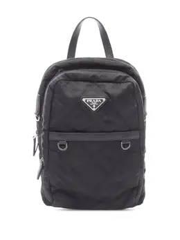 Prada Pre-Owned: Чёрный рюкзак 