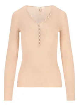Chloé: Футболка на пуговицах 
