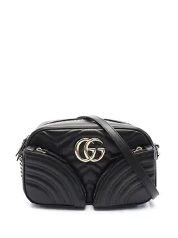 Gucci Pre-Owned: Чёрная сумка через плечо 