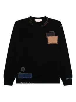 Marni: Чёрный свитер 