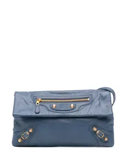 Balenciaga Pre-Owned: Голубой клатч 