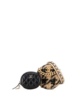 CHANEL Pre-Owned: Коричневый клатч 