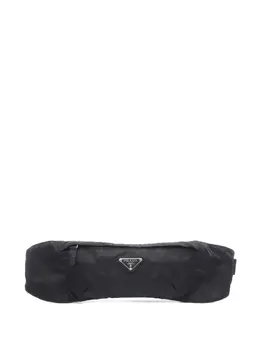 Prada Pre-Owned: Чёрная поясная сумка 