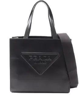 Prada Pre-Owned: Чёрная сумка-шоппер 