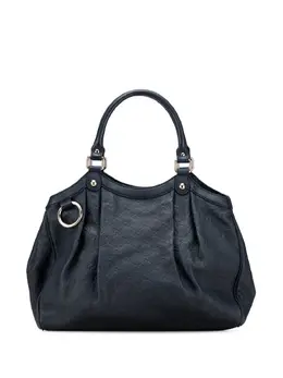 Gucci Pre-Owned: Голубая сумка-шоппер 