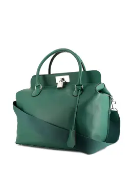 Hermès Pre-Owned: Зелёная сумка-шоппер 