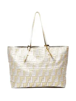 Fendi Pre-Owned: Серебристая сумка-шоппер 