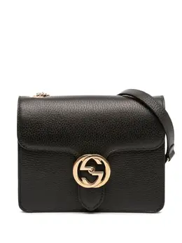 Gucci Pre-Owned: Чёрная сумка через плечо 