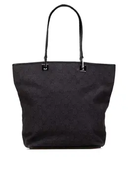 Gucci Pre-Owned: Чёрная сумка-шоппер 