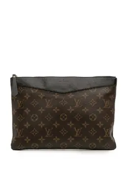 Louis Vuitton Pre-Owned: Чёрный клатч 
