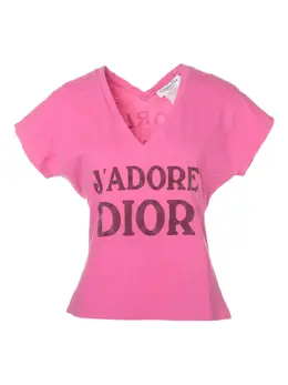 Christian Dior Pre-Owned: Розовая футболка 