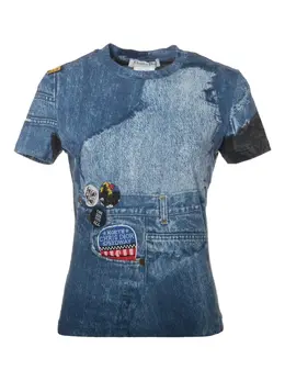 Christian Dior Pre-Owned: Джинсовая футболка 