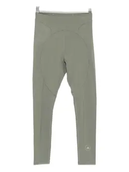 adidas by Stella McCartney: Зелёные легинсы 