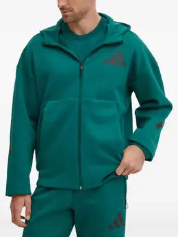 adidas: Зелёная толстовка 