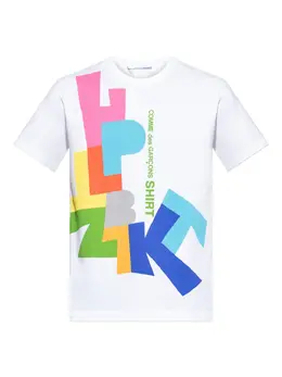 Comme Des Garçons Shirt: Футболка с принтом 