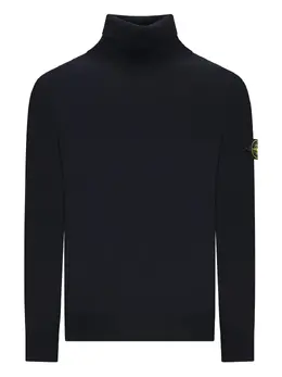Stone Island: Синий свитер  Compass