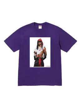 Supreme: Фиолетовая футболка 