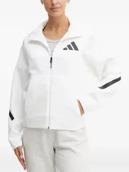 adidas: Белая толстовка 